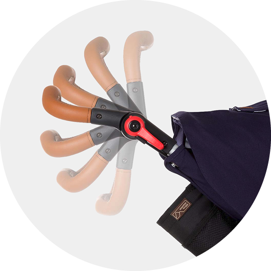 Mountain Buggy Urban Jungle Luxury Collection Stroller - Nautical -Babyzen || Baby Jogger Shop mountainbuggyurbanjungleluxury handle