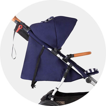 Mountain Buggy Urban Jungle Luxury Collection Stroller - Nautical -Babyzen || Baby Jogger Shop mountainbuggyurbanjungleluxury recline