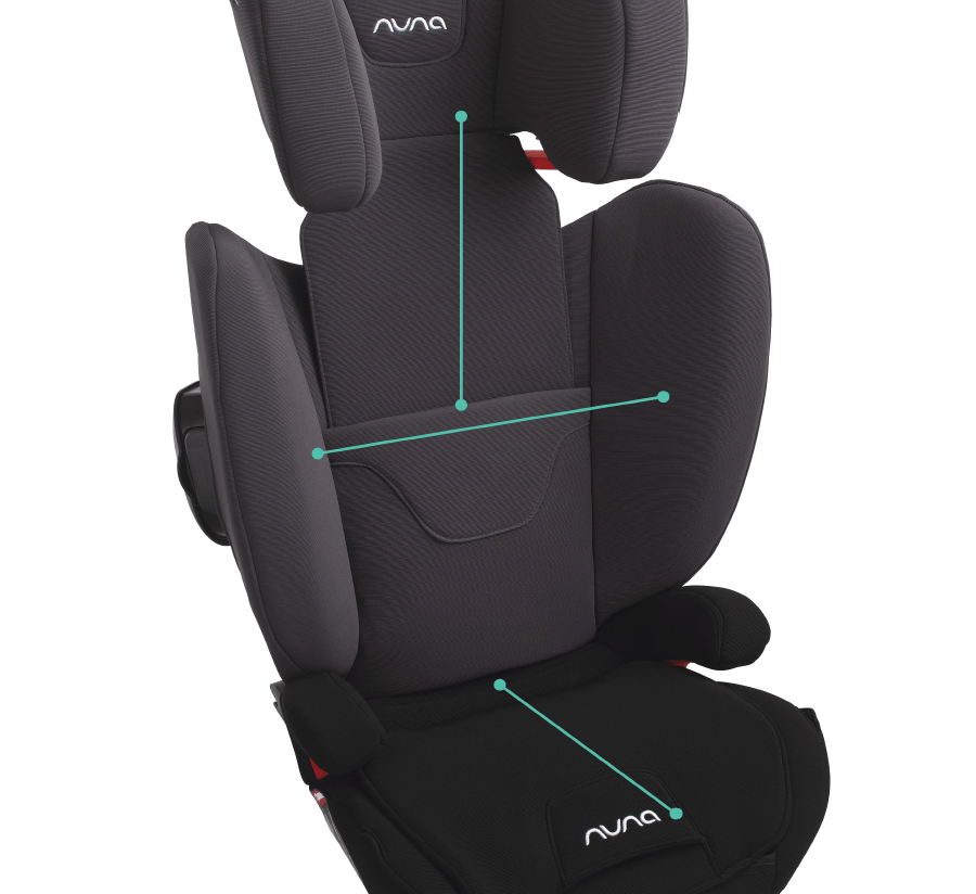 Nuna AACE Belt Positioning Booster Car Seat 2018 / 2019 Slate -Stroller Promotion Store nunaaace 3dgrowthsystem