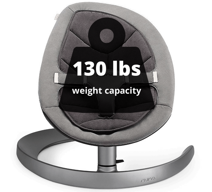 Nuna Leaf Curv Bouncer (Organic Cotton Insert) - Bisque -Little Unicorn Store nunaleafcurv capacity