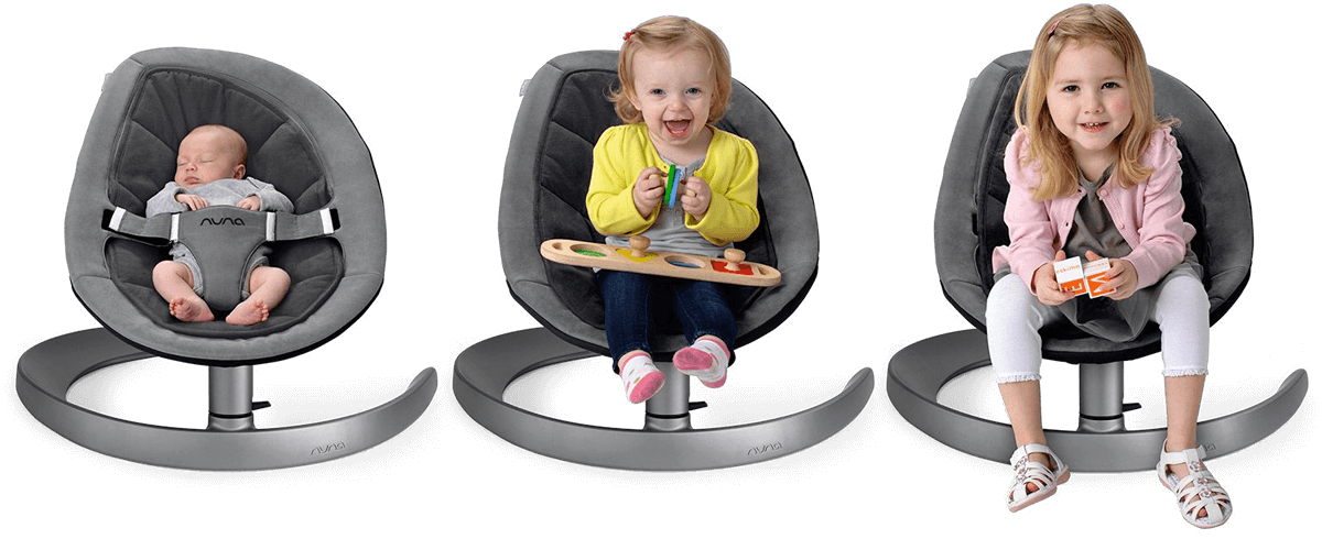 Nuna Leaf Curv Bouncer (Organic Cotton Insert) - Bisque -Little Unicorn Store nunaleafcurv stages