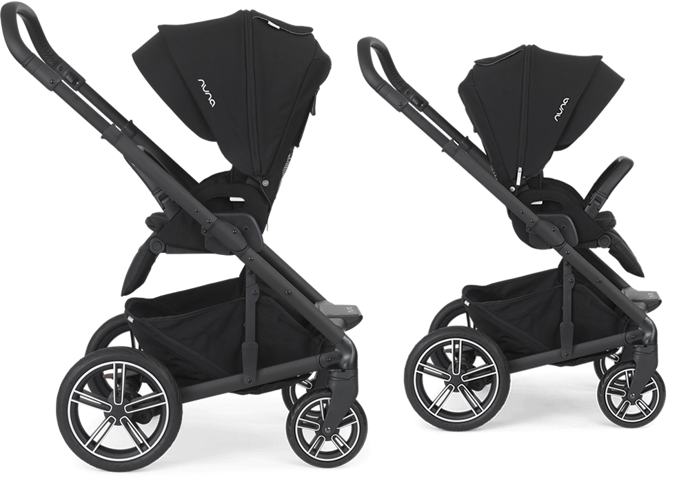 Nuna Mixx2 Travel System - Caviar/Night -Stroller Promotion Store nunamixx2 faceforwardrear