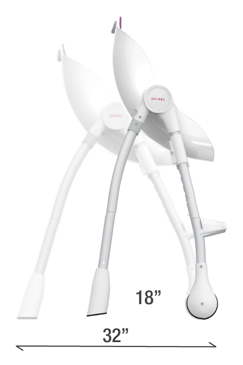 Oribel Cocoon High Chair - Plum -Stroller Promotion Store oribelcocoon fold