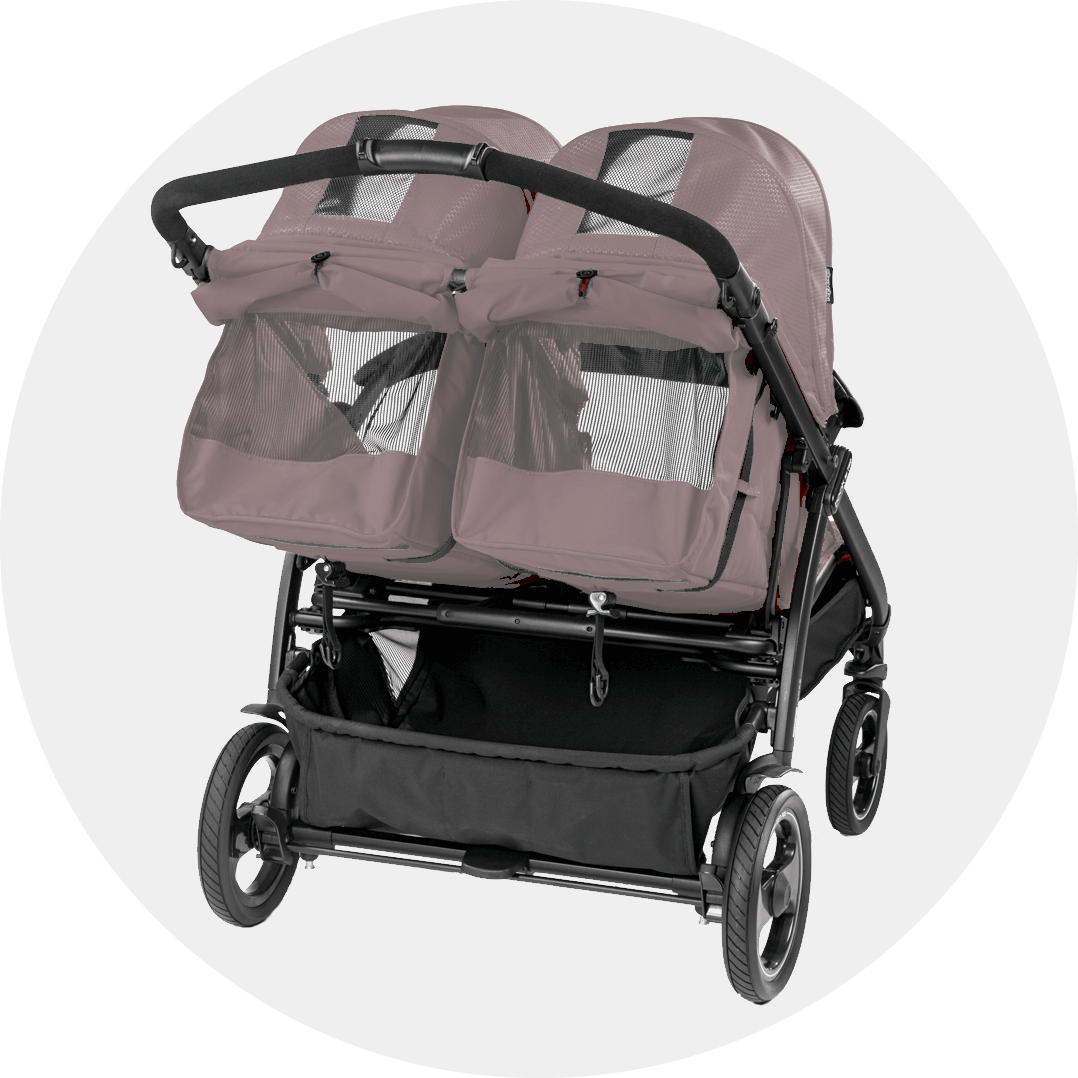 Peg Perego Book For Two Side By Side Double Stroller - Atmosphere -Stroller Promotion Store pegperegobookfortwofeatures recline
