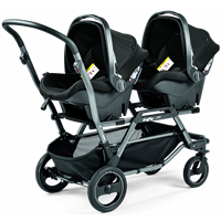 Peg Perego Duette Piroet Double Stroller - City Grey -Stroller Promotion Store pegperegoduettepiroet thisitemwill twins