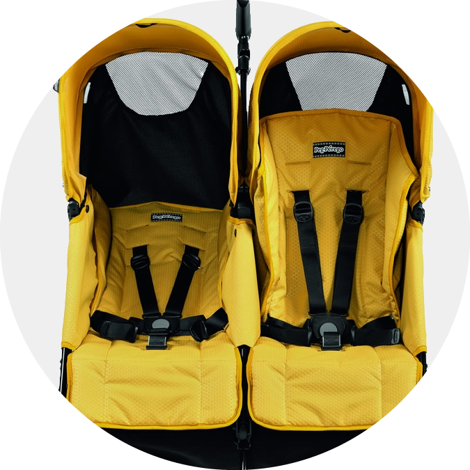 Peg Perego Pliko Mini Twin - Mod Black -Stroller Promotion Store pegperegoplikominitwinfeatures recline