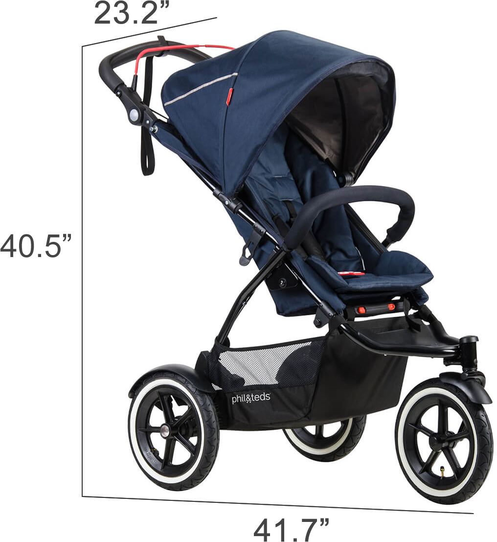 Phil & Teds Sport Stroller - Graphite -Stroller Promotion Store philandtedssport dimensions