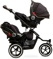 Phil & Teds Sport Stroller - Graphite -Stroller Promotion Store philandtedssport thisitemwill travelsystem