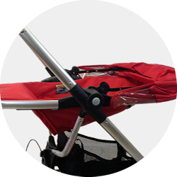 Quinny Zapp Xtra Folding Seat Compact Stroller - Natural Mavis -Graco Store quinnyzappxtrafeatures recline