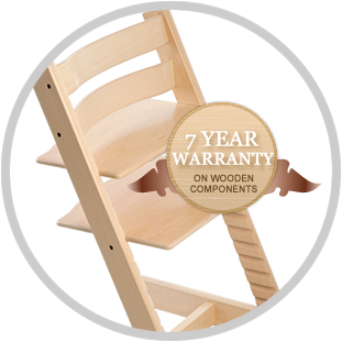 7-year warranty on wooden components