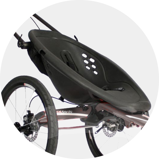 Phil & Teds Sub 4 Jogging Stroller -Babyzen || Baby Jogger Shop sub4features aerocoreseat