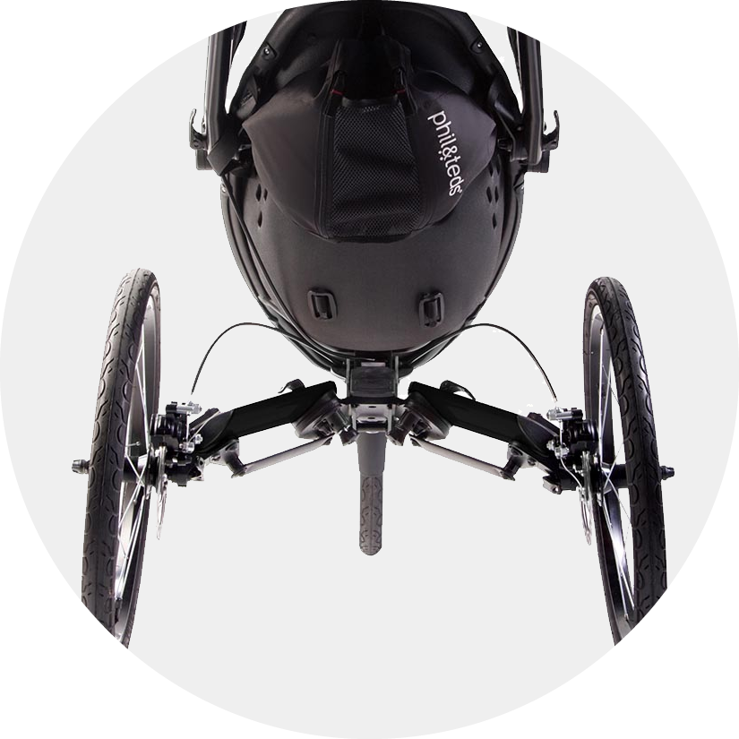 Phil & Teds Sub 4 Jogging Stroller -Babyzen || Baby Jogger Shop sub4features frame