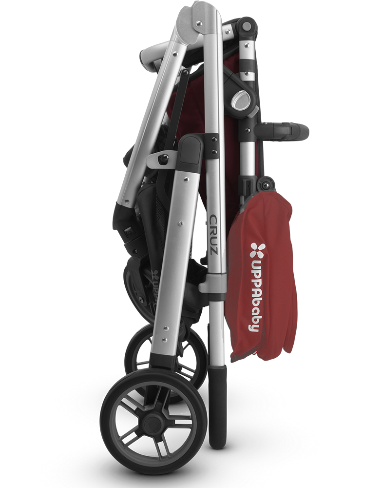 UPPAbaby 2018 Cruz Stroller - Jordan (Charcoal Melange/Silver/Black Leather) 11 UPPAbaby 2018 Cruz Stroller - Jordan (Charcoal Melange/Silver/Black Leather) -Stroller Promotion Store uppababycruz2018 fold