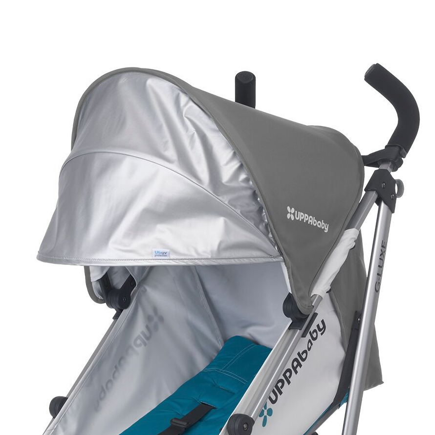 UPPAbaby 2017 G-LUXE Umbrella Stroller - Makena (Purple/Silver) (Discontinued Fashion) -Stroller Promotion Store uppababygluxe canopy