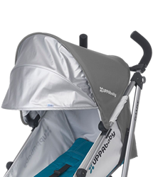 UPPAbaby 2017 G-LUXE Umbrella Stroller - Makena (Purple/Silver) (Discontinued Fashion) -Stroller Promotion Store uppababygluxe thisitemwill canopy