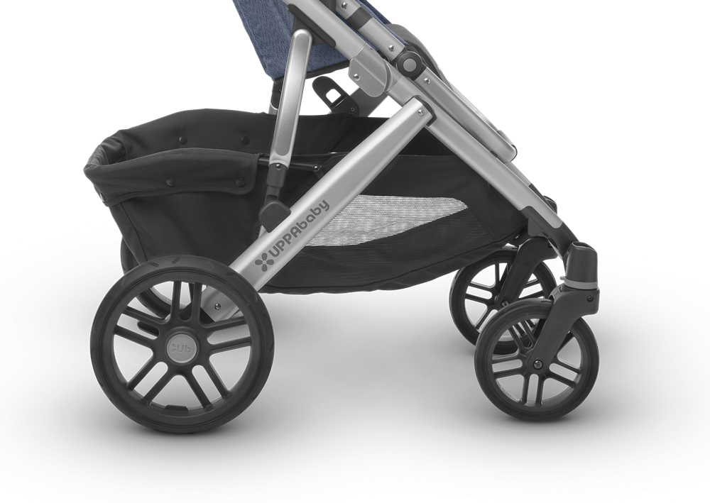 UPPAbaby 2019 VISTA Stroller - Spenser (Grey & Yellow Tartan/Silver/Moss Leather) 18 UPPAbaby 2019 VISTA Stroller - Spenser (Grey & Yellow Tartan/Silver/Moss Leather) -Stroller Promotion Store uppababyvista2017 basket