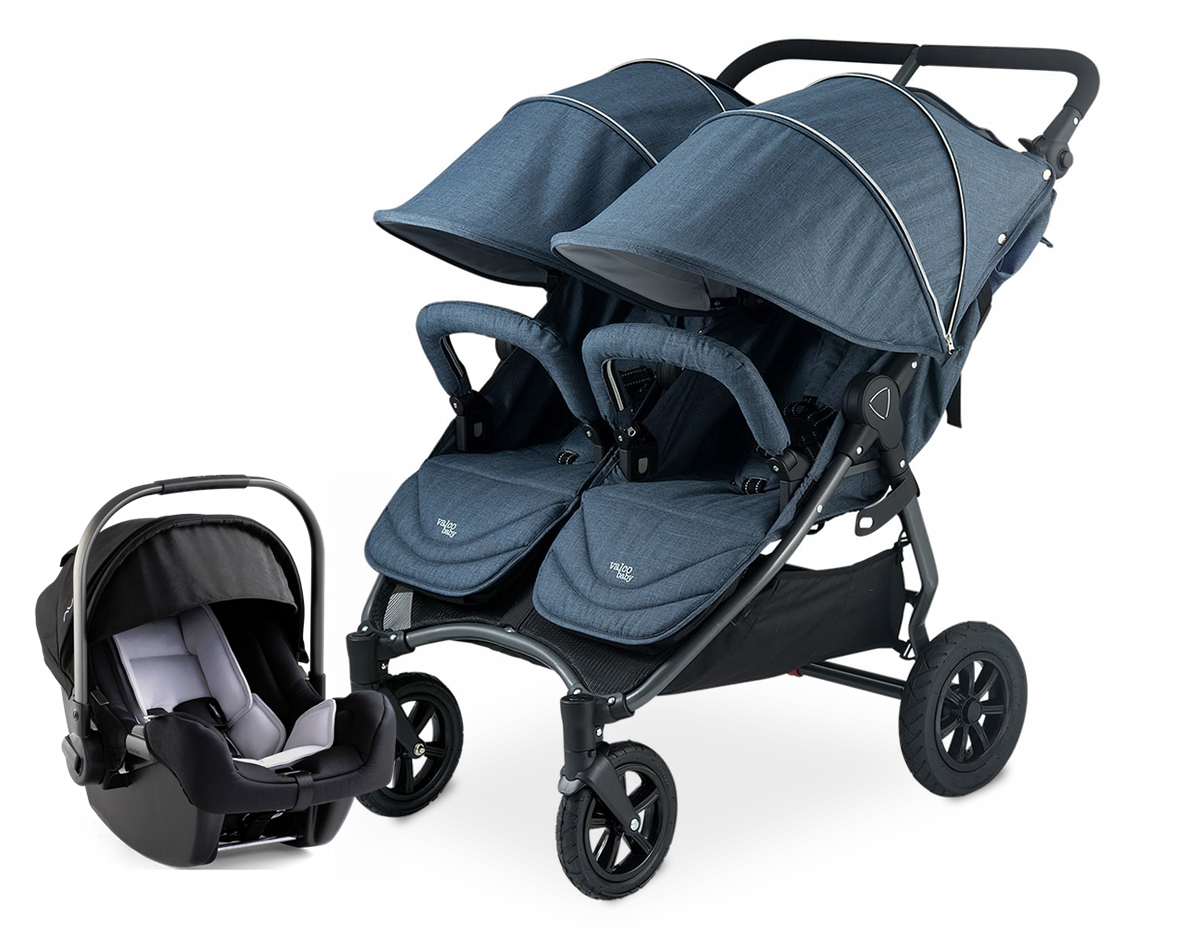 Valco Neo Twin Tailormade Double Stroller - Denim Blue 10 Valco Neo Twin Tailormade Double Stroller - Denim Blue -Stroller Promotion Store valconeotwin travelsystem