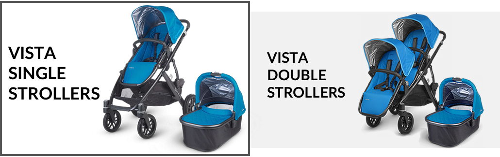 UPPAbaby 2014 VISTA Stroller - Samantha (Purple/Black) - OPEN BOX RETURN -Stroller Promotion Store vistasinglesbanner