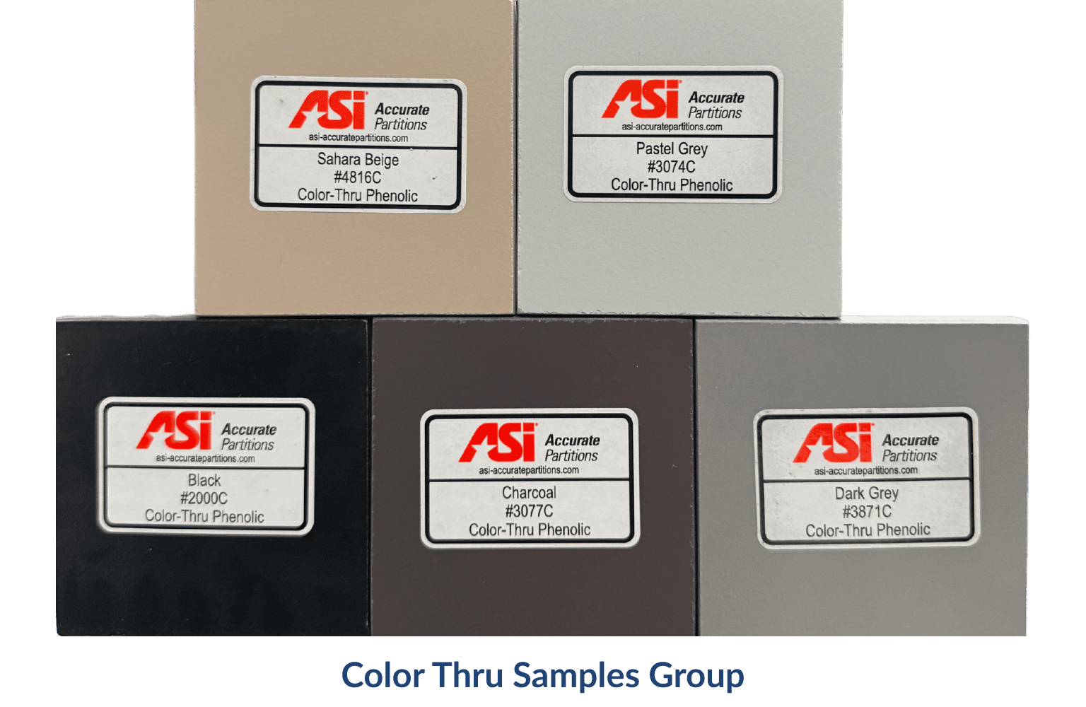 Color Thru Phenolic Color Sample Group