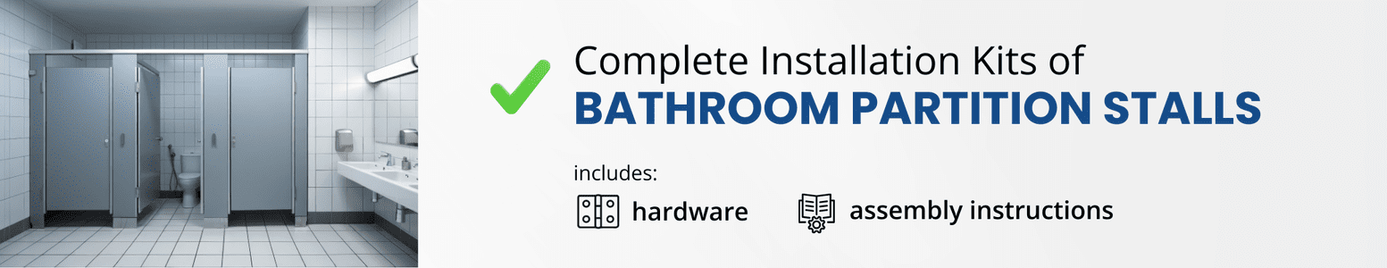Complete Installation Kits of Bathroom Partition Stalls