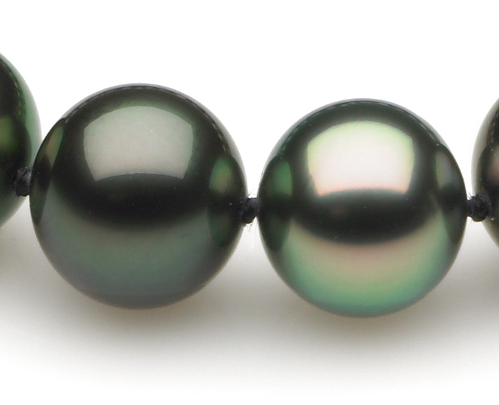 9.13x10.16mm Multicolor Tahitian Pearl Necklace | American Pearl