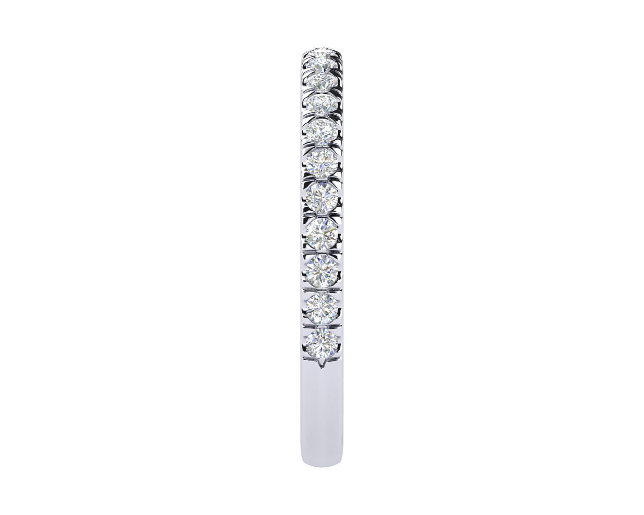 Diamond Wedding Band Front