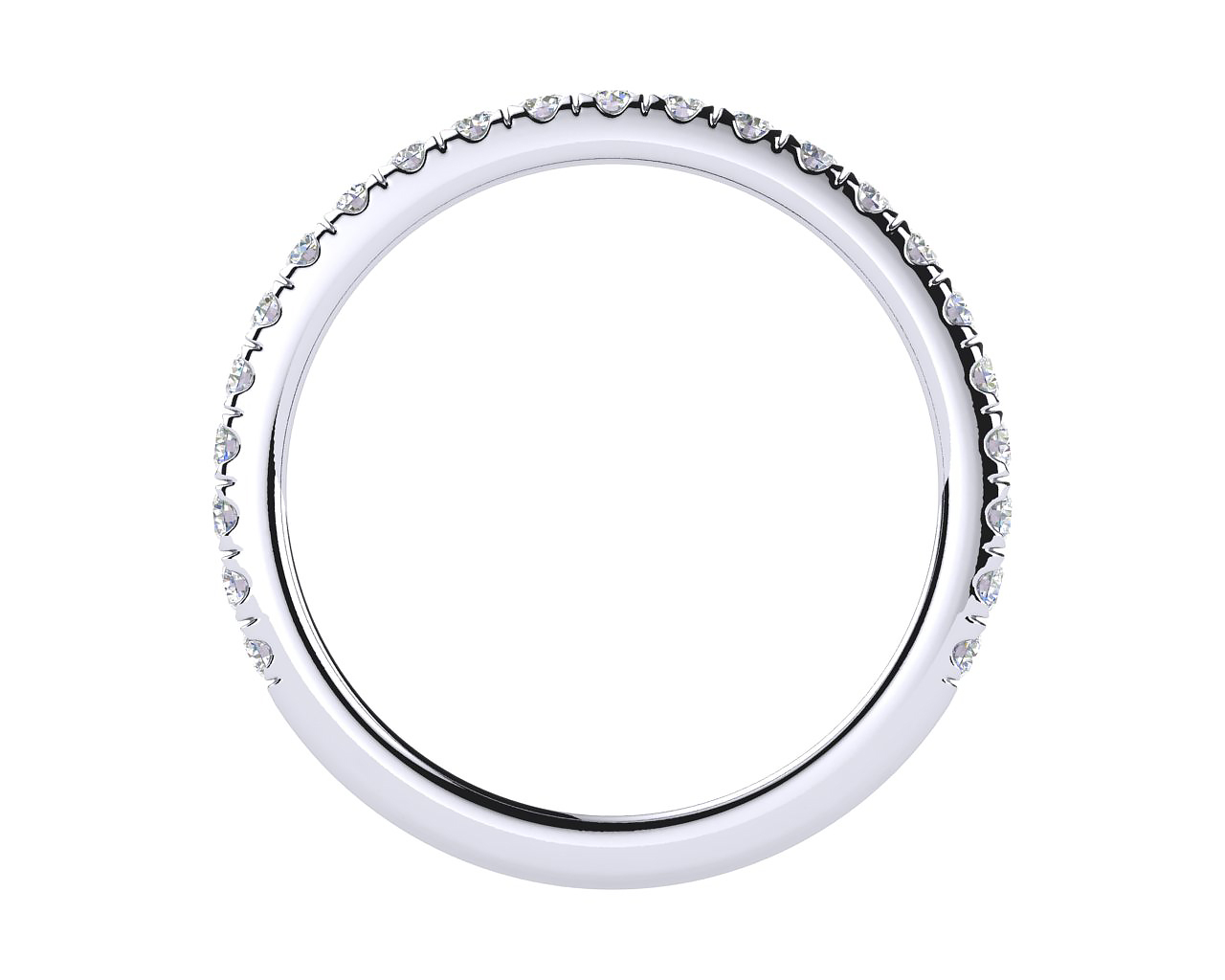 Diamond Wedding Band Front