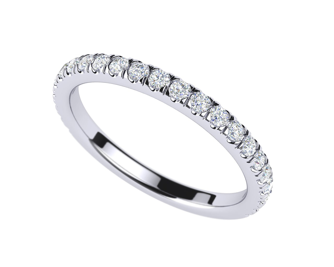 Diamond Wedding Band Front