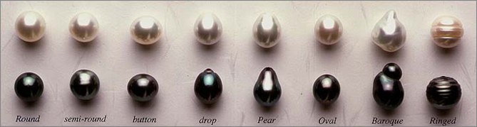 South Sea Pearl Shapes
