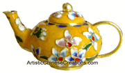 chinese cloisonne teapot - chinese unique gifts �C miniature teapots - chinese decorative teapots, chinese crafts