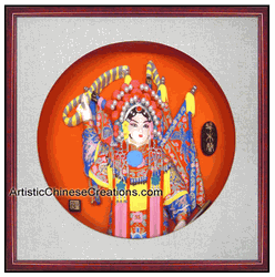 chinese opera mask - chinese framed art - chinese wall decor - chinese gifts
