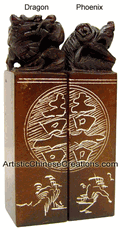 chinese seal carving - chinese chops - chinese seal stones - chinese collectibles