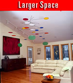 Mobiles for larger spaces
