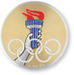 Achievement Torch with Olympic Rings