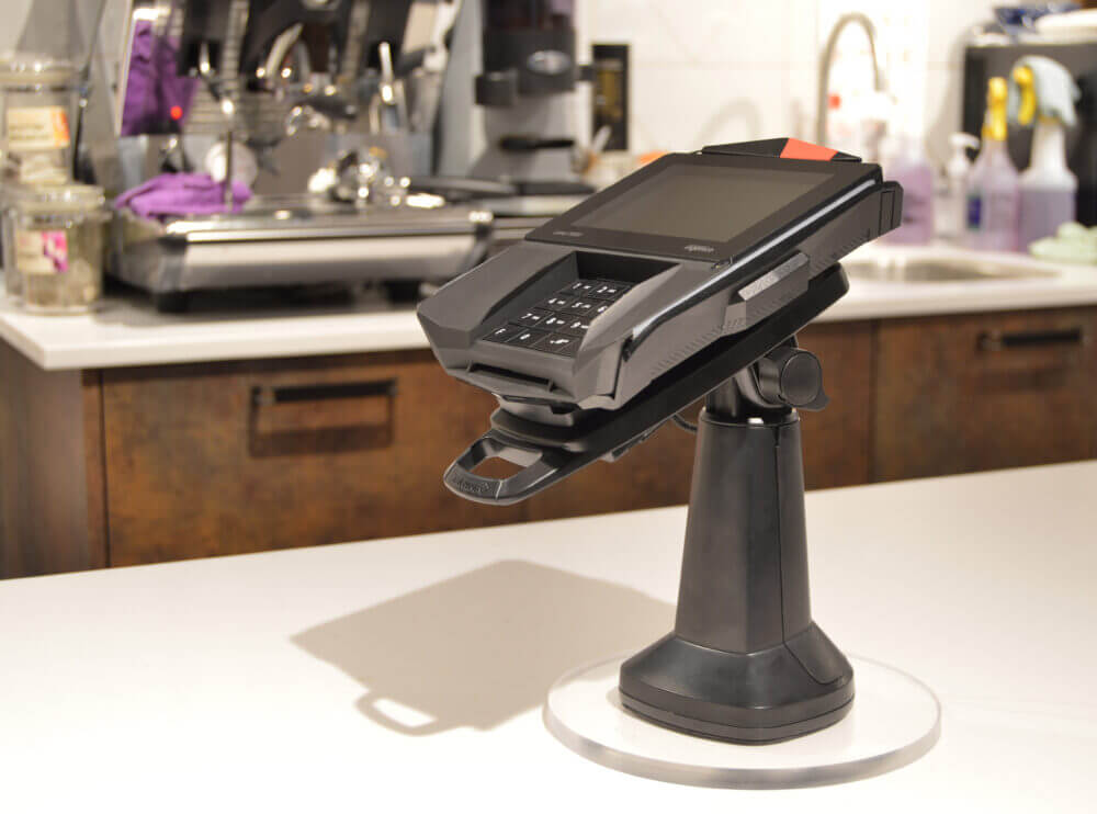 Havis ASS20121 FlexiPole Plus 7 in. pole with tilt and swivel, compatible with all major payment devices