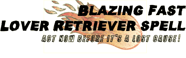 Blazing Fast Lover Retriever Spell Blazing Fast Lover Retriever Spell