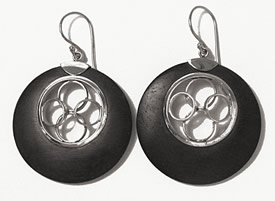 The Circle Wood Earrings
