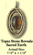 Topaz stone reveals sacred earth