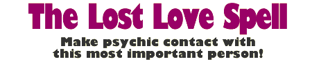 The Lost Love Spell