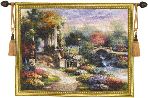 Tapestry Classic Garden Retreat - Beautiful Garden Picture, 53in x 42in