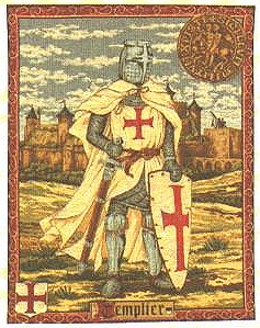 Medieval Tapestry Templier - Knight Picture