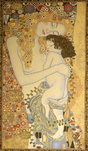 Ages Of Women Romantic Tapestry Wall Hanging - Gustav Klimt Art, 44in X 24in