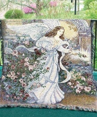 Angel of Love Tapesty Throw, 51in x 68in
