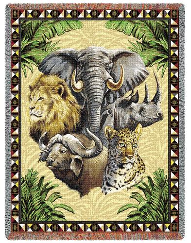 Big Five Tapestry Throw, 53in x 70in
