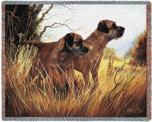 Border Terrier Tapestry Throw, 70in x 53in