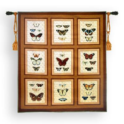 Butterflies Tapestry Wall Hanging, 46in x 52in