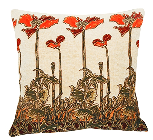 Champ Art Nouveau Tapestry Cushion Cover - European Home Decor Collection, 18in x 18in cushion cover