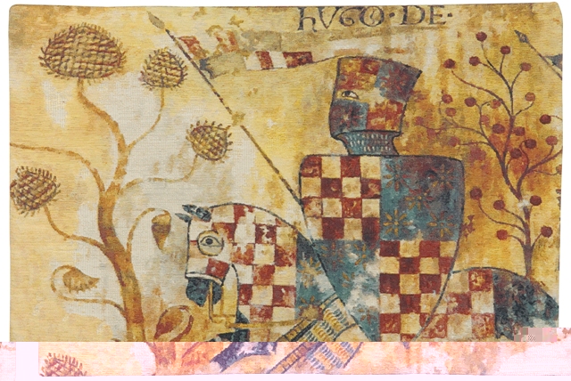 Chevaliers (Right Side) Tapestry Wall Hanging, 26in x 38in
