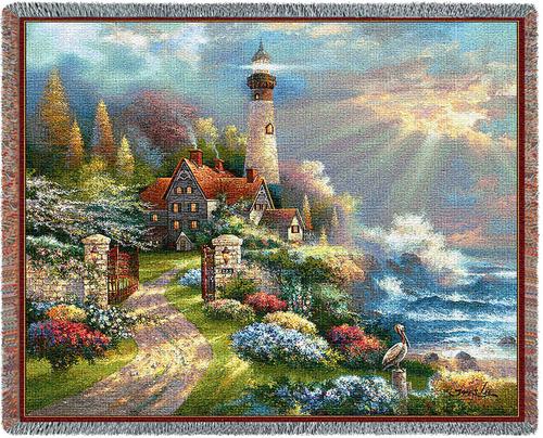 Coastal Splendor Tapestry Throw, 53in x 70in