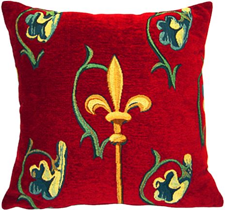 Crosse Rubis Tapestry Cushion Cover - European Home Decor Collection, 18in x 18in cushion cover